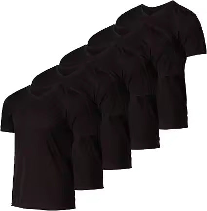 30 Pcs Men’s Relaxed Fit V Neck T-Shirt – Comfort and Style Combined 100% Cotton