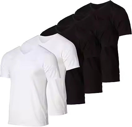 30 Pcs Men’s Relaxed Fit V Neck T-Shirt – Comfort and Style Combined 100% Cotton