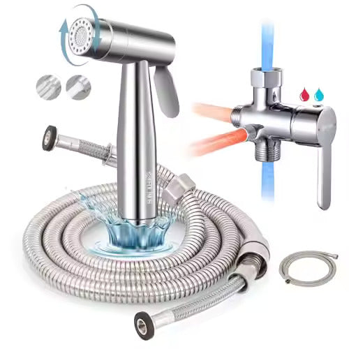 HOT N COLD Personal Hygiene Sprayer with Temperature Control Valve